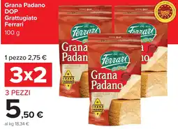 Carrefour Market Grana Padano DOP Grattugiato Ferrari offerta