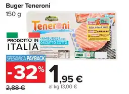 Carrefour Market Teneroni Hamburger con osso di cotto offerta