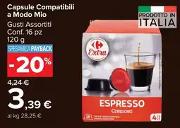 Carrefour Market Capsule compatibili Extra Espresso Cremoso offerta