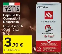 Carrefour Market Capsule Illy Compatibili Nespresso offerta