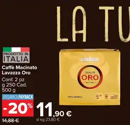 Carrefour Market Caffè Macinato Lavazza Oro offerta