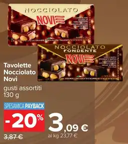 Carrefour Tavolette Nocciolato Novi offerta