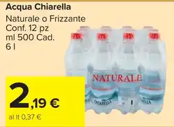 Carrefour Market Acqua Chiarella Naturale offerta
