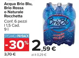 Carrefour Market Acqua Brio Blu offerta