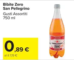 Carrefour Market Bibite Zero San Pellegrino offerta