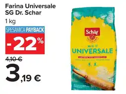 Carrefour Farina Universale SG Dr. Schar offerta