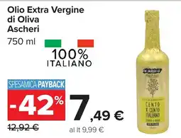 Carrefour Olio Extra Vergine di Oliva Ascheri offerta