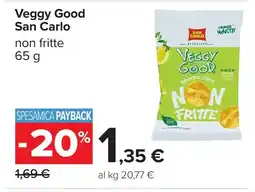 Carrefour Veggy Good San Carlo non fritte offerta