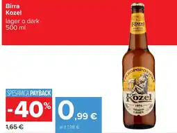 Carrefour Birra Kozel offerta
