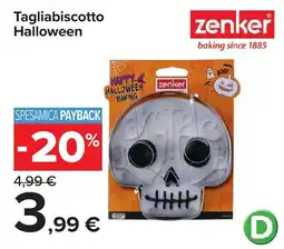Carrefour Tagliabiscotto Halloween zenker offerta