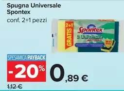 Carrefour Spugna Universale Spontex offerta