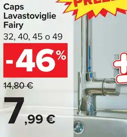 Carrefour Caps Lavastoviglie Fairy offerta