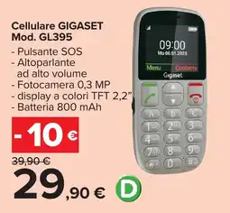 Carrefour Cellulare GIGASET offerta