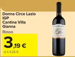Carrefour Donna Circe Lazio IGP Rosso offerta