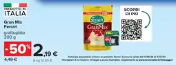 Carrefour Gran Mix Ferrari grattugiato offerta