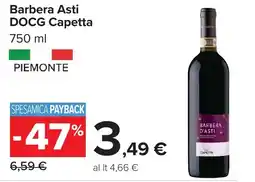 Carrefour Market Barbera Asti DOCG Capetta offerta