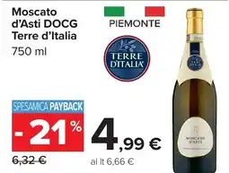 Carrefour Market Moscato d'Asti DOCG Terre d'Italia offerta