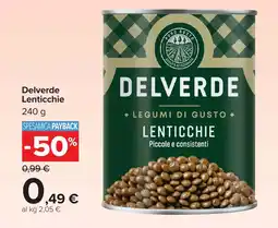 Carrefour Market Delverde Lenticchie offerta