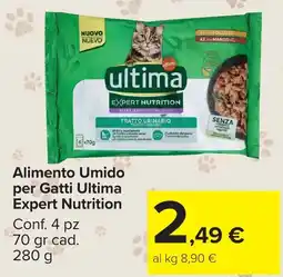 Carrefour Market Alimento Umidoper Gatti Ultima Expert Nutrition offerta