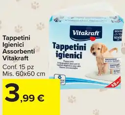 Carrefour Market Tappetini igienici Vitakraft offerta