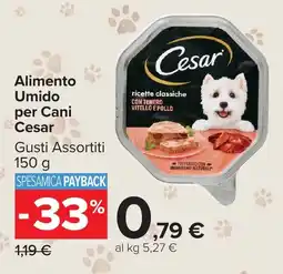 Carrefour Market Alimento Umidoper Cani Cesar Gusti Assortiti offerta