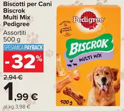 Carrefour Market Biscotti per Cani Biscrok Multi Mix Pedigree offerta