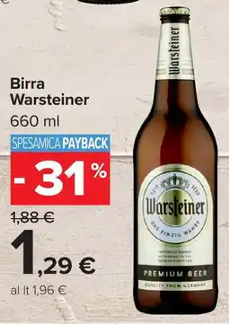 Carrefour Market Birra Warsteiner offerta