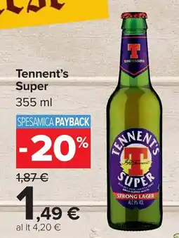 Carrefour Market Tennent's Super offerta