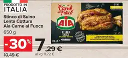 Carrefour Market Stinco di Suino Aia Carne al Fuoco offerta
