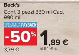 Carrefour Market Beck's offerta