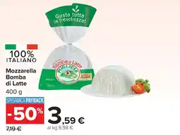 Carrefour Market Mozzarella Bomba di Latte offerta