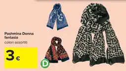 Carrefour Pashmina Donna fantasia offerta