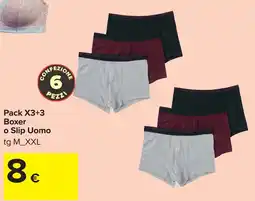 Carrefour Boxer o Slip Uomo offerta