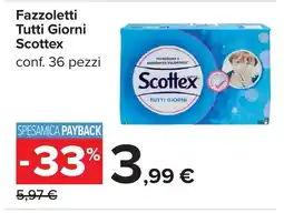 Carrefour Fazzoletti Tutti Giorni Scottex offerta