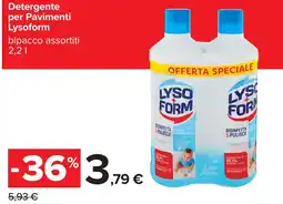 Carrefour Detergente per Pavimenti Lysoform offerta