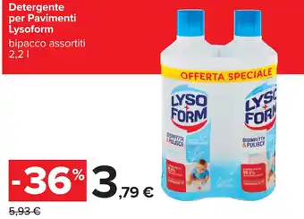 Carrefour Detergente per Pavimenti Lysoform offerta