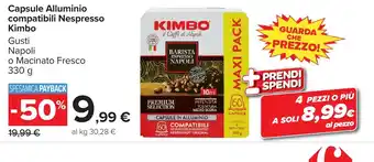 Capsule Alluminio compatibili Nespresso Kimbo