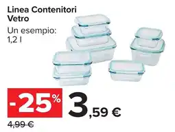 Carrefour Market Linea Contenitori Vetro offerta