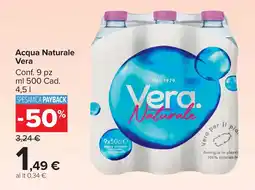 Carrefour Market Acqua Naturale Vera offerta