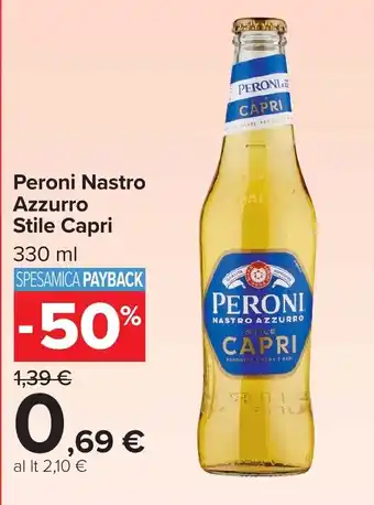 Peroni Nastro Azzurro Stile Capri