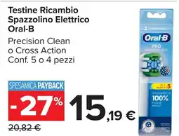Carrefour Market Testine Ricambio Spazzolino Elettrico Oral-B offerta