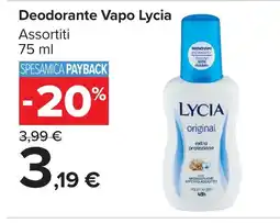 Carrefour Market Deodorante Vapo Lycia offerta