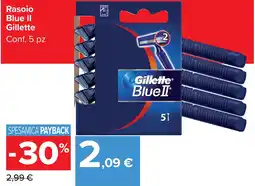Carrefour Market Rasoio Blue II Gillette offerta