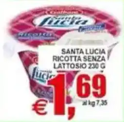 Pewex Santa Lucia Ricotta senza lattosio offerta