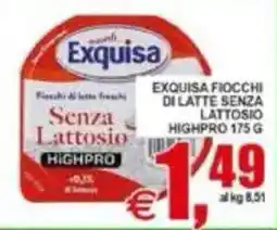 Pewex Exquisa fiocchi di latte senza lattosio highpro offerta