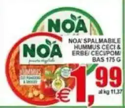 Pewex NOA' spalmabile hummus ceci & erbe offerta