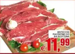 Pewex Bistecche piacentine c/o bia scottona offerta