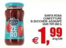 Pewex Santa Rosa confettura senza zuccheri aggiunti offerta