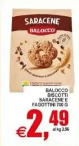 Pewex Balocco biscotti saracene e fagottini offerta