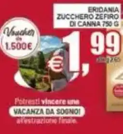 Pewex Eridania zucchero zefiro di canna offerta
